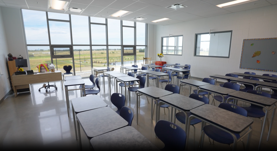 empty classroom